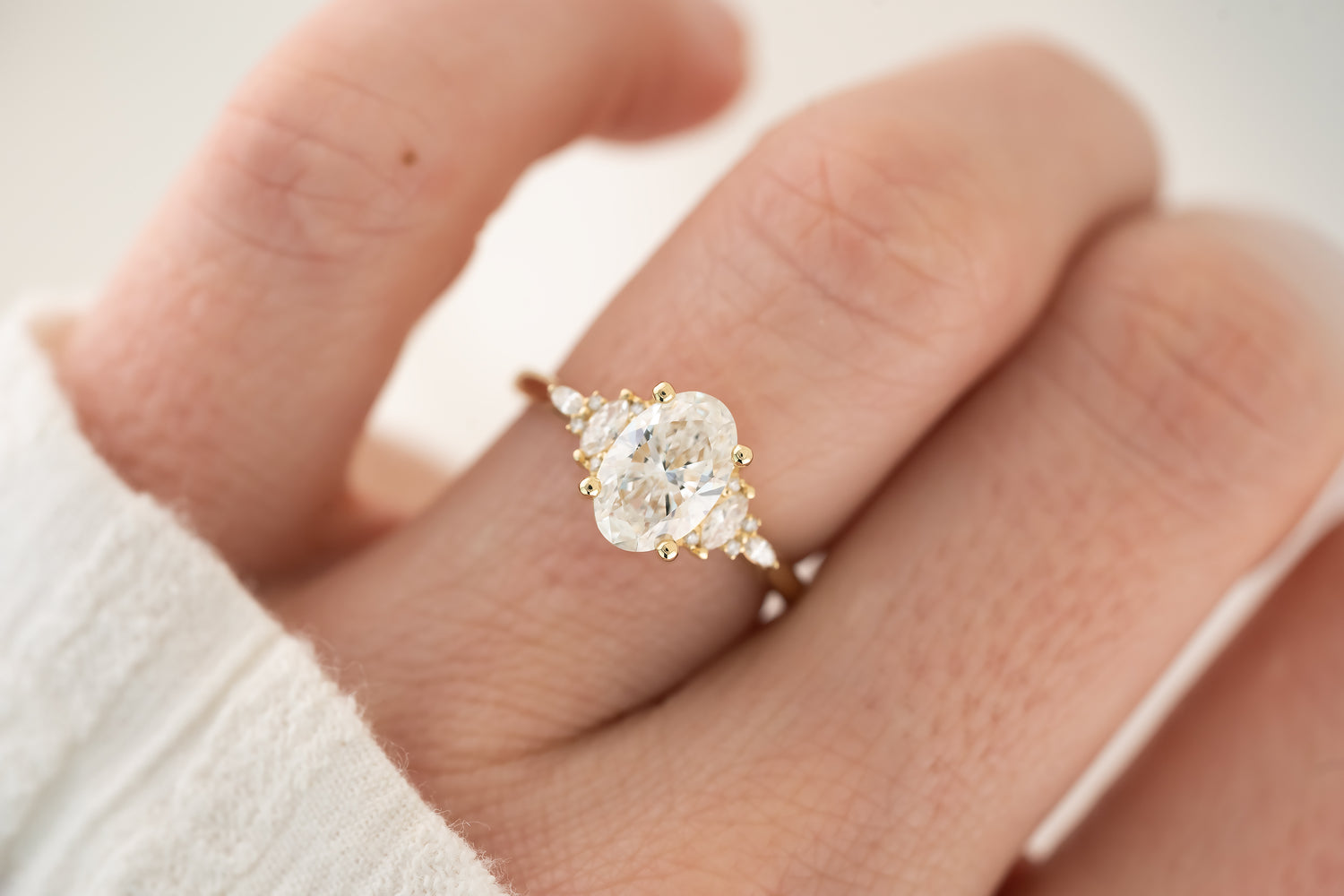 The Maeve Ring | Oval Diamond - Lavender Creek Gems 