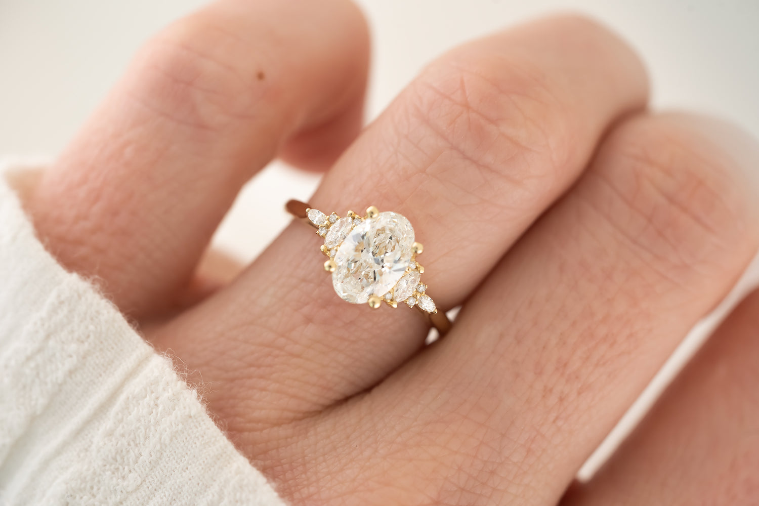 The Maeve Ring | Oval Diamond - Lavender Creek Gems 