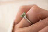 The Maeve Ring | 2.4 CT Oval Green Sapphire - Lavender Creek Gems 