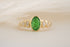 The Solstice Ring | 1.6 CT Oval Starbrite™ Tsavorite - Lavender Creek Gems 