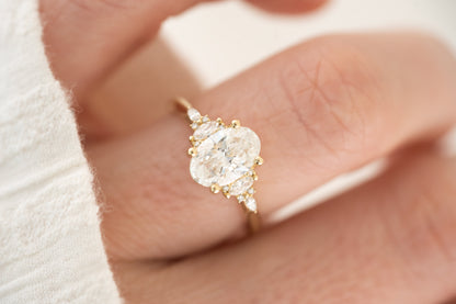 The Maeve Ring | Oval Diamond - Lavender Creek Gems 