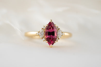 The Maren Ring | 1.3 CT Marquise Red/Pink Spinel