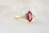 The Maren Ring | 1.3 CT Marquise Red/Pink Spinel - Lavender Creek Gems 