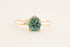 The Fiona 1 CT Round Blue Namibian Tourmaline Ring - Lavender Creek Gems 