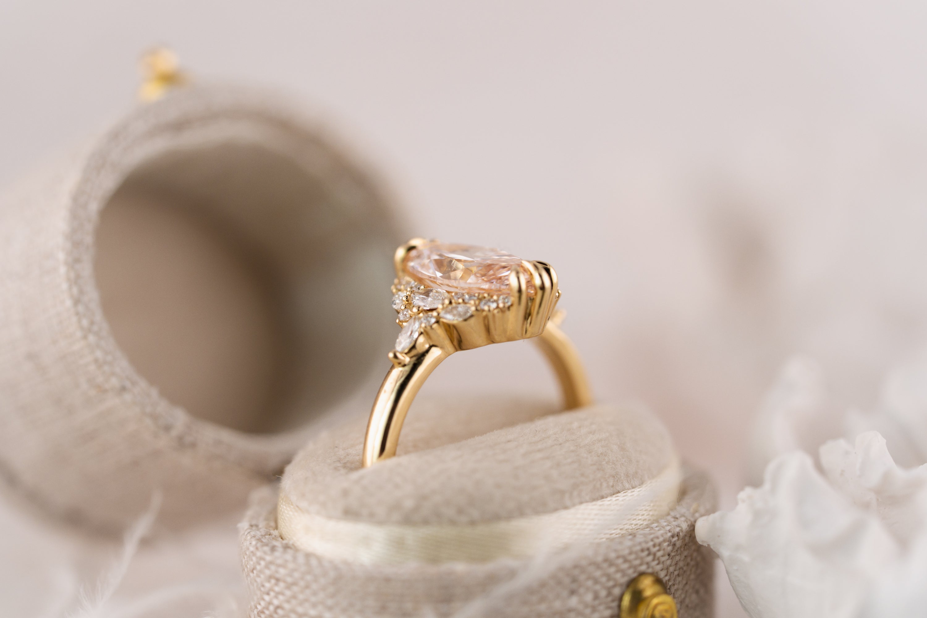 The Nestia Ring | 2.11 CT Marquise Pink Diamond