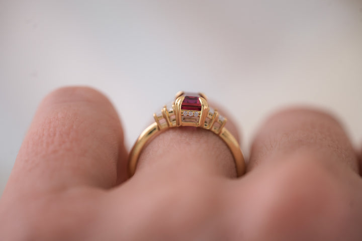 The Sura 1.5 CT Pink Sapphire Ring