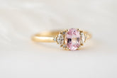 The Maren Ring | 0.85 CT Oval Light Pink Sapphire - Lavender Creek Gems 