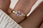 The Maren Ring | 0.85 CT Oval Light Pink Sapphire - Lavender Creek Gems 