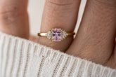The Maren Ring | 0.85 CT Oval Light Pink Sapphire - Lavender Creek Gems 