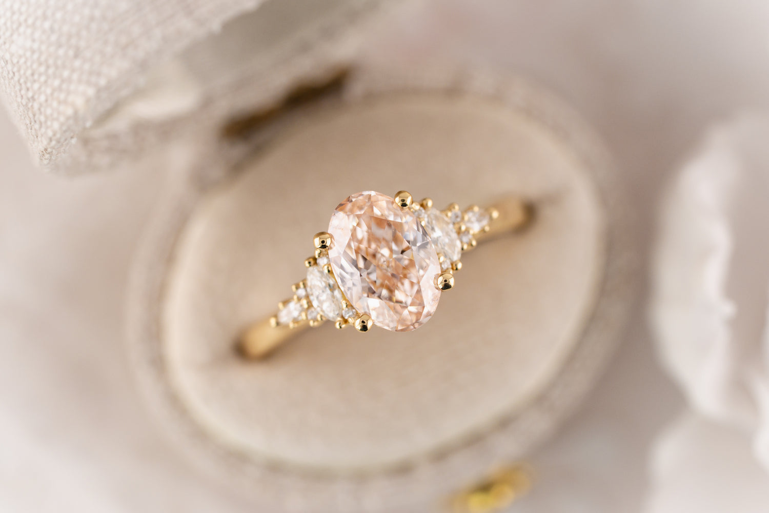 The Maeve Ring | 1.82 CT Oval Pink Diamond
