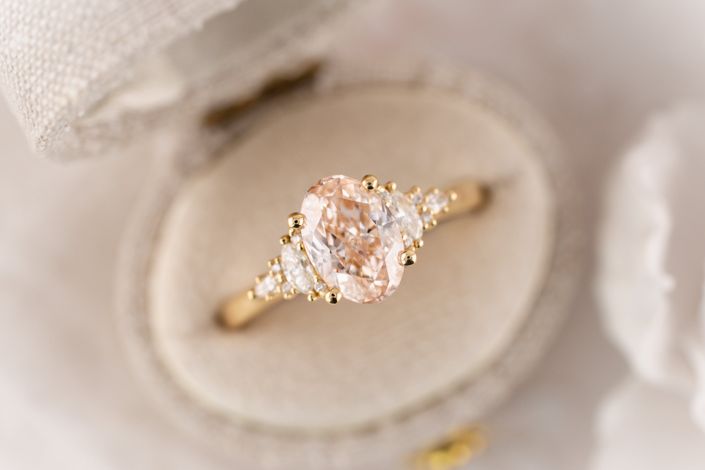 The Maeve Ring | 1.82 CT Oval Pink Diamond