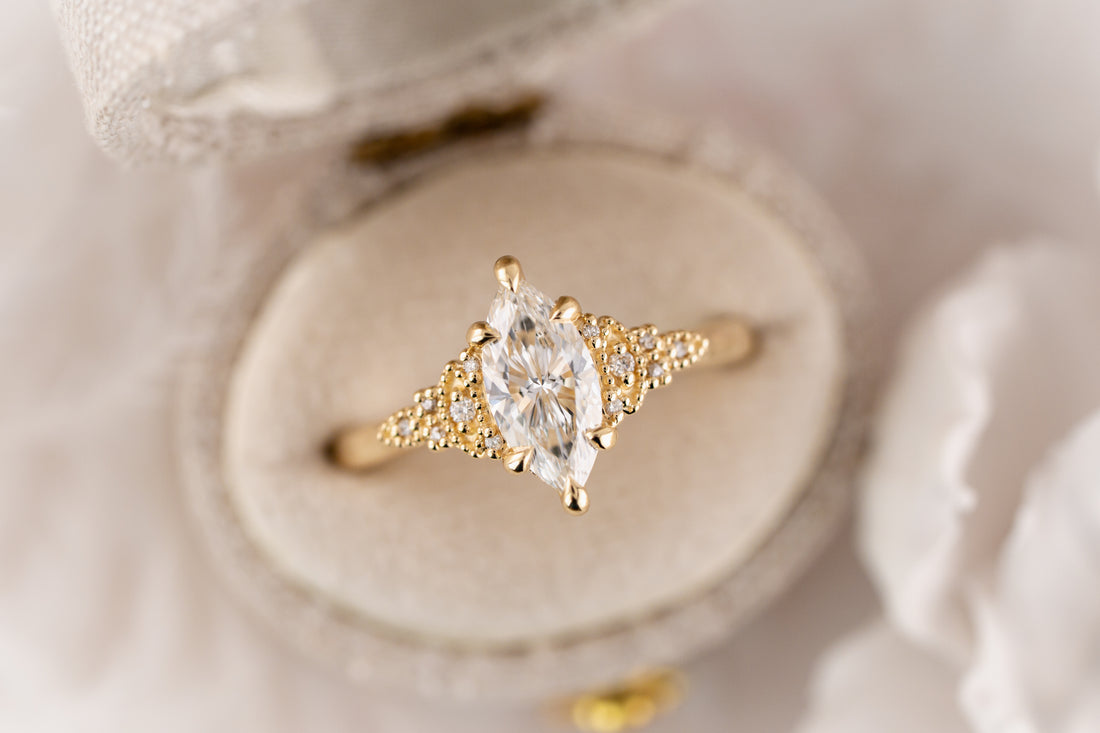 The Art Deco Maeve Ring | 1 CT Marquise Diamond