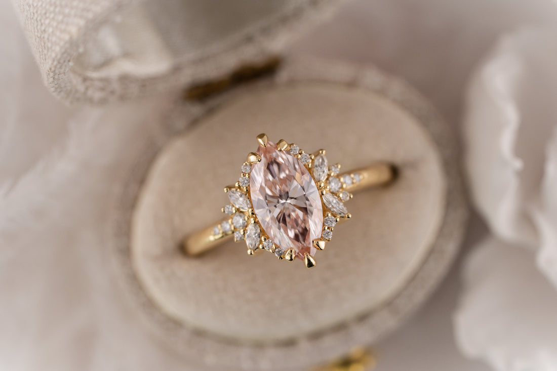 The Reverie Ring | 1.55 CT Marquise Pink Diamond