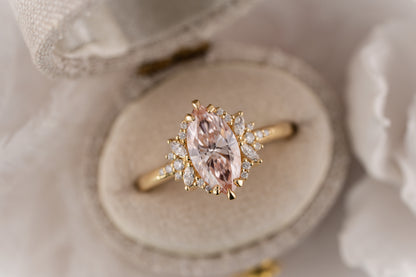 The Reverie Ring | 1.55 CT Marquise Pink Diamond