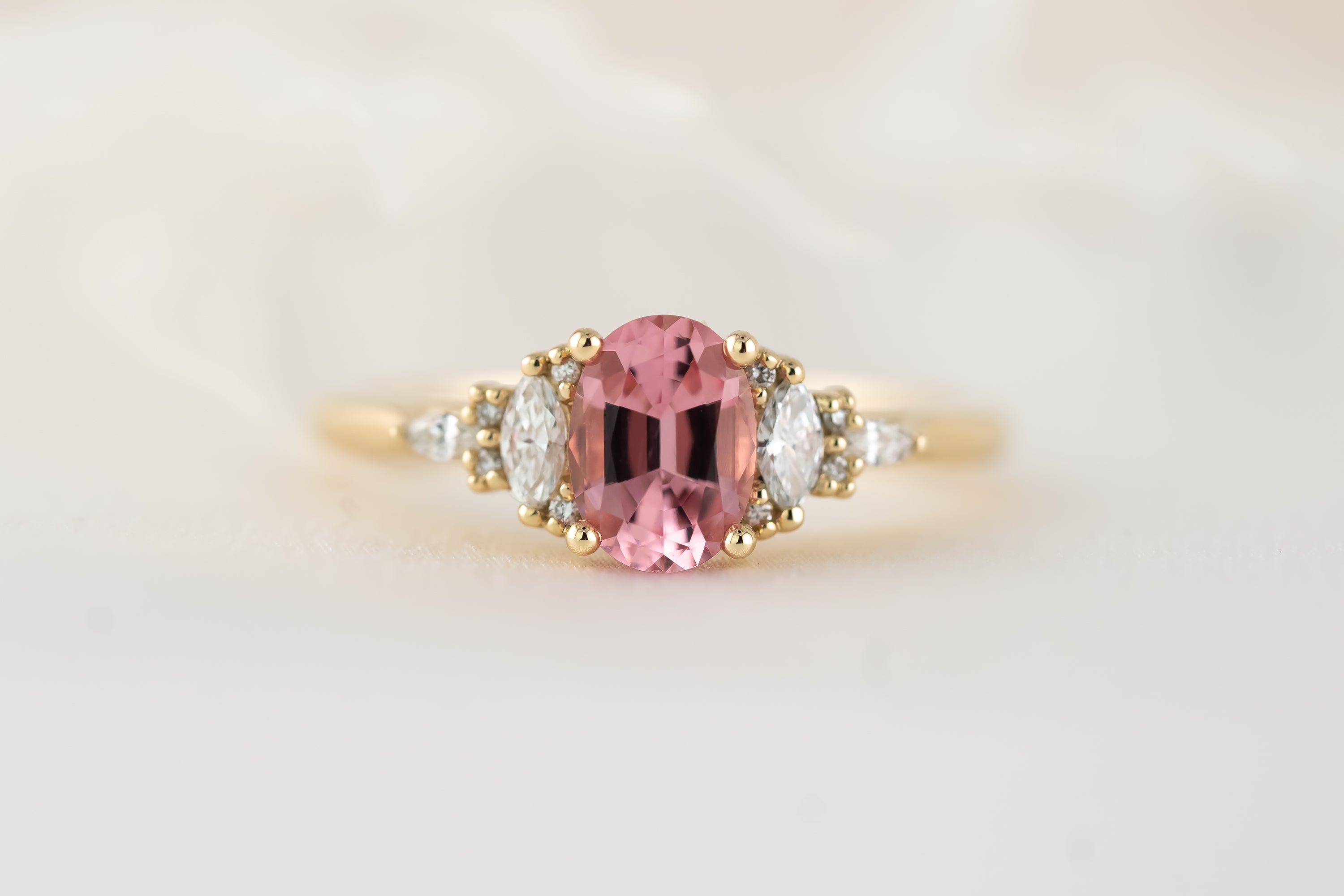 The Maeve Ring | 0.95 CT Oval Pink Spinel - Lavender Creek Gems 