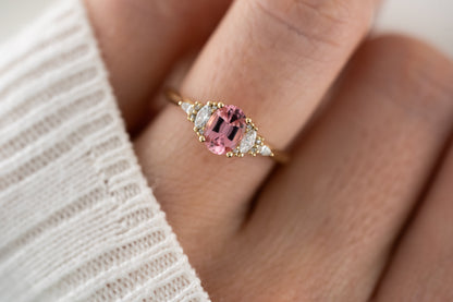 The Maeve Ring | 0.95 CT Oval Pink Spinel