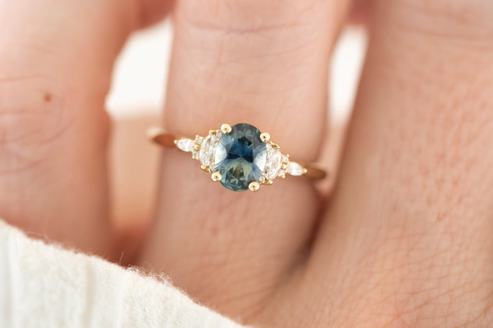 The Maeve 1 CT Oval Montana Sapphire Ring