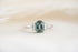 The Mira Ring | 1.2 CT Oval Teal Blue Sapphire - Lavender Creek Gems 