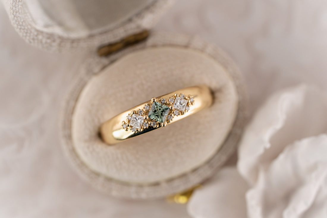 The Astral Ring | Princess Cut - Lavender Creek Gems