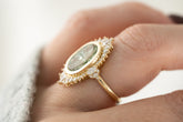 The Ethereal Ring | 4.39 CT Oval Starbrite™ Mint Green Tourmaline - Lavender Creek Gems 