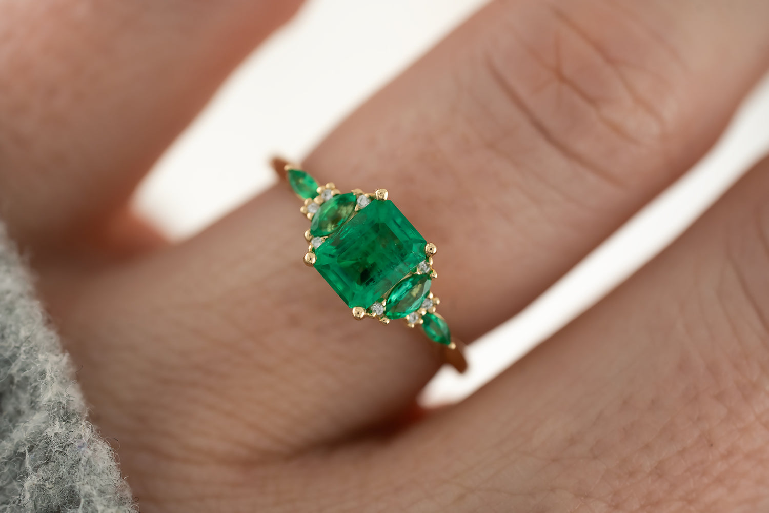 The Maeve Ring | Emerald