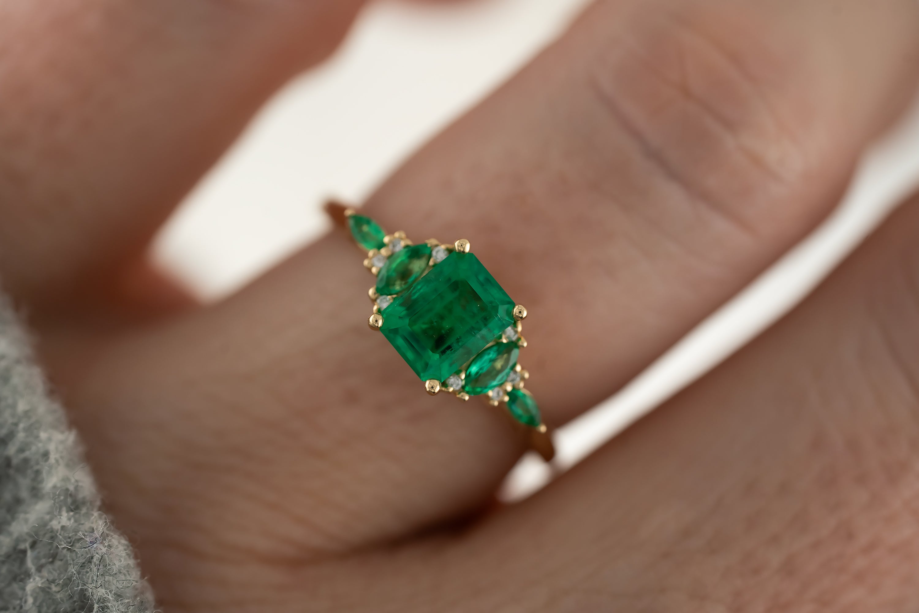 The Maeve Ring | Emerald - Lavender Creek Gems 