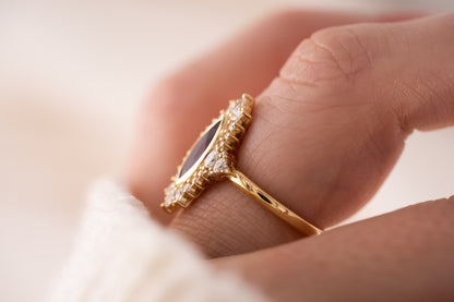 The Ethereal Ring | 1.1 CT Marquise Ruby - Lavender Creek Gems 