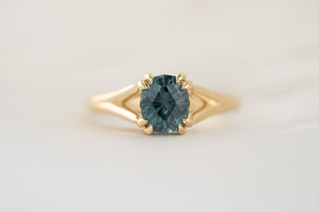 The Weaver Ring | 1.6 CT Oval Blue Montana Sapphire - Lavender Creek Gems 