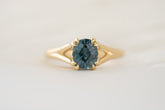 The Weaver Ring | 1.6 CT Oval Blue Montana Sapphire - Lavender Creek Gems 