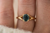 The Weaver Ring | 1.6 CT Oval Blue Montana Sapphire - Lavender Creek Gems 