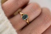 The Weaver Ring | 1.6 CT Oval Blue Montana Sapphire - Lavender Creek Gems 