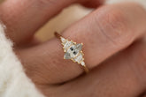 The Maeve Ring | 0.8 CT Marquise Light Gray-Blue Sapphire - Lavender Creek Gems 