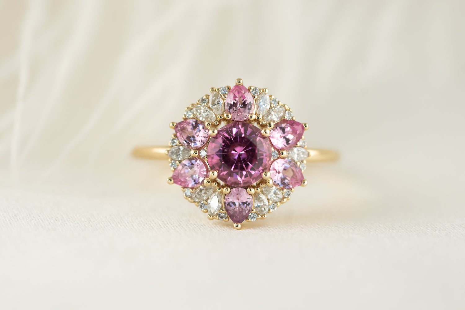 The Marigold Ring | Pink Sapphire