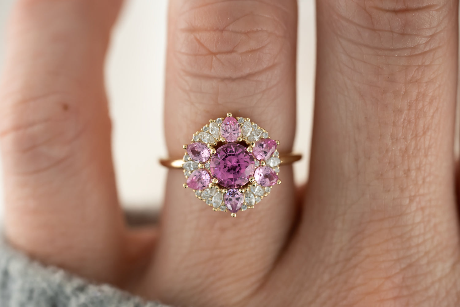 The Marigold Ring | Pink Sapphire