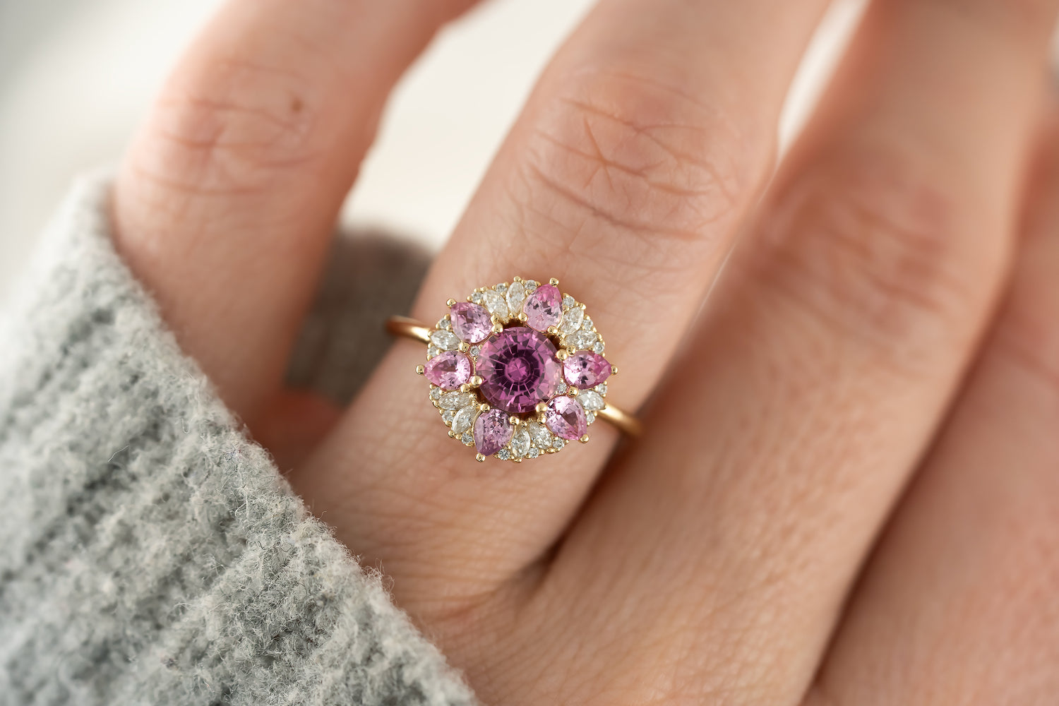 The Marigold Ring | Pink Sapphire