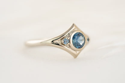 The Roxy Ring | Blue Montana Sapphire - Lavender Creek Gems 