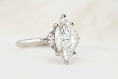 The Maren Ring | Marquise Diamond - Lavender Creek Gems 