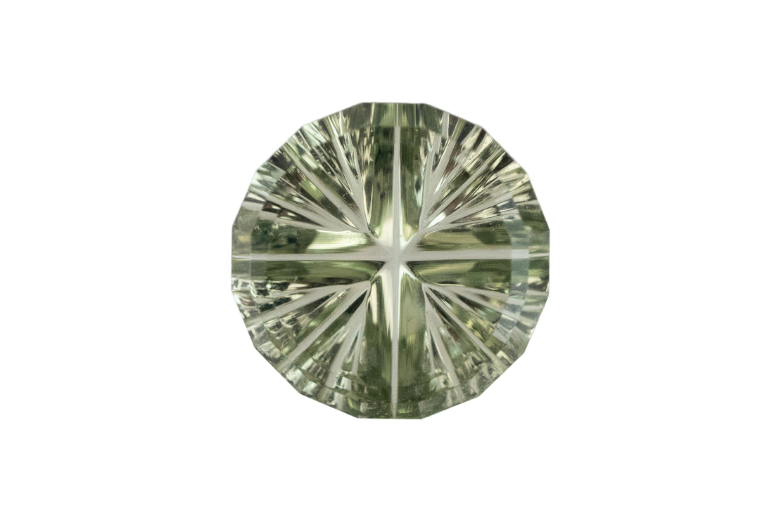 1.28 CT Round Starbrite™ Cut Green Montana Sapphire
