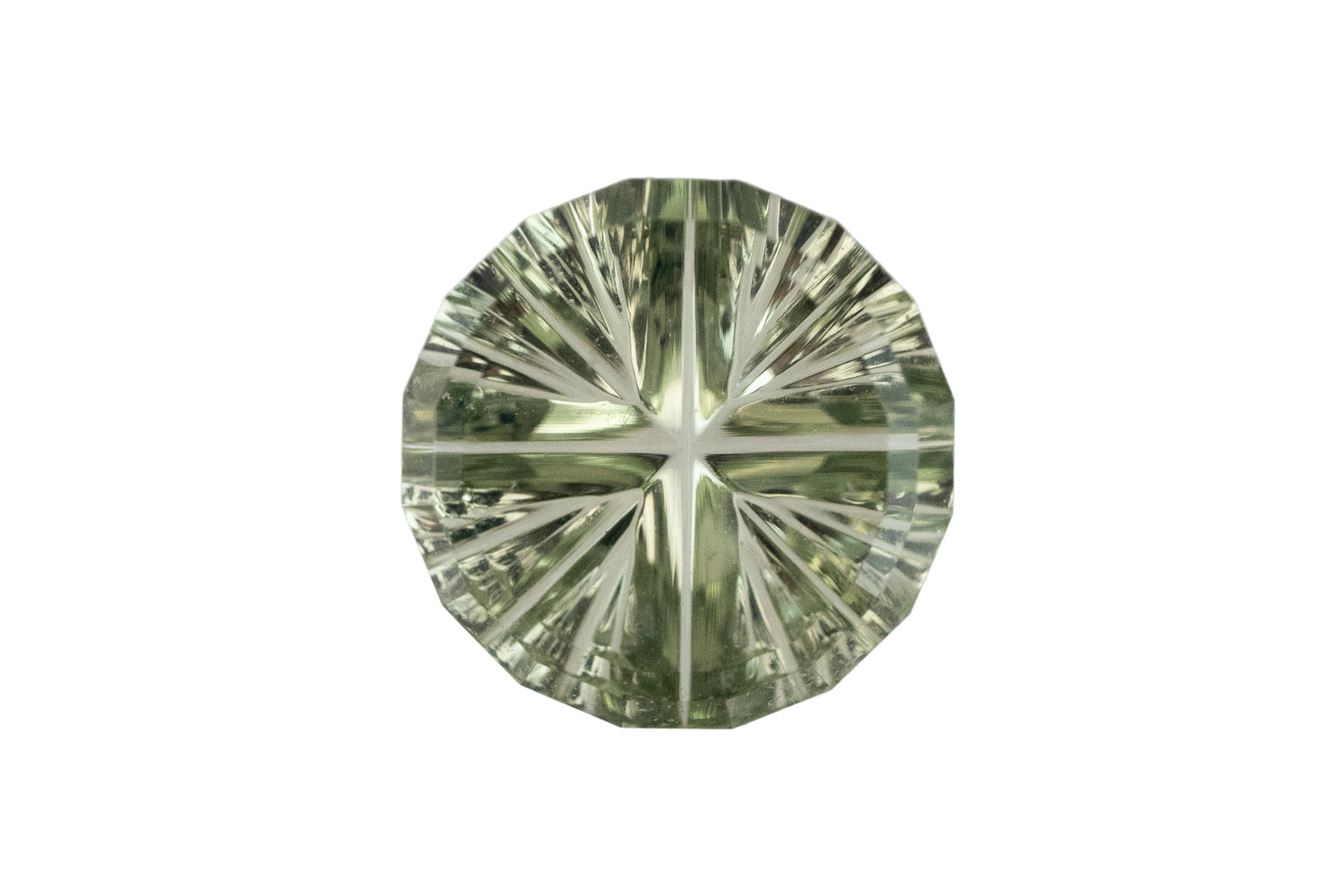 1.28 CT Round Starbrite™ Cut Green Montana Sapphire