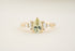 The Maeve - 1 CT Pear Mint Green Sapphire Ring - Lavender Creek Gems 
