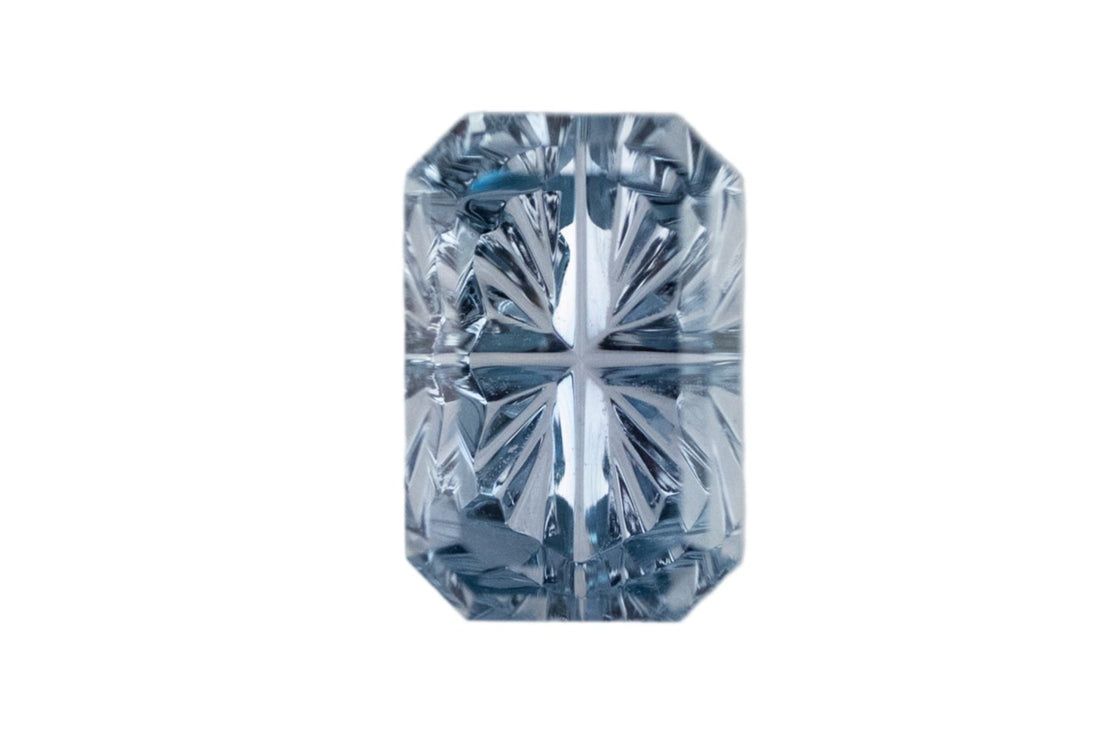 1.29 CT Rectangular Starbrite™ Cut Blue  Montana Sapphire