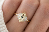 The Maren Ring | 1.1 CT Marquise Pastel Green/Yellow Sapphire - Lavender Creek Gems 