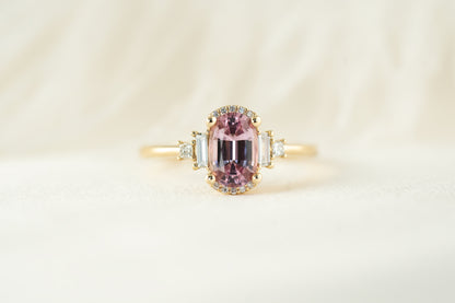 The Sura Ring | 1.34 CT Oval Pink Spinel