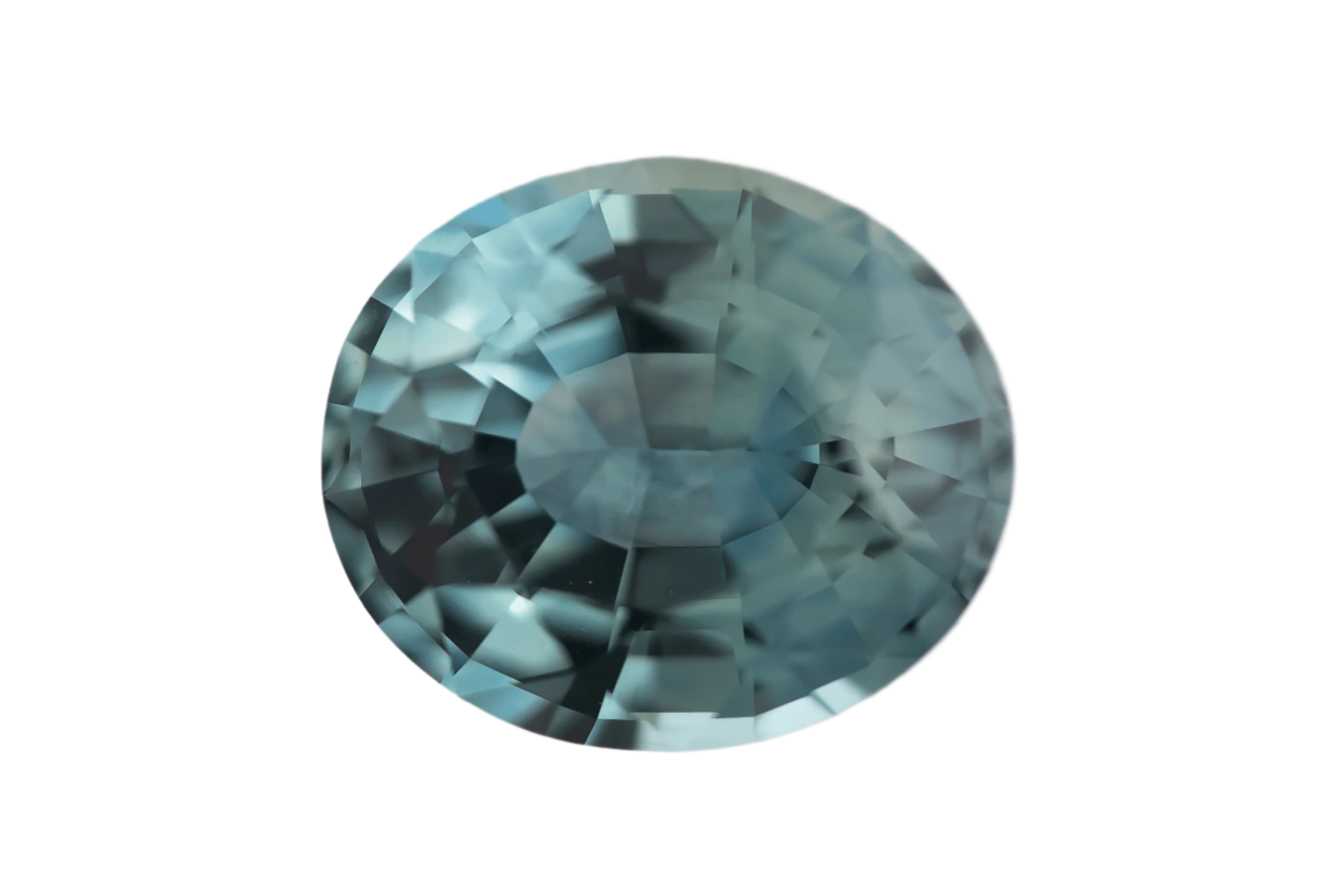 3.32 CT Oval Cut Blue Montana Sapphire - Lavender Creek Gems 