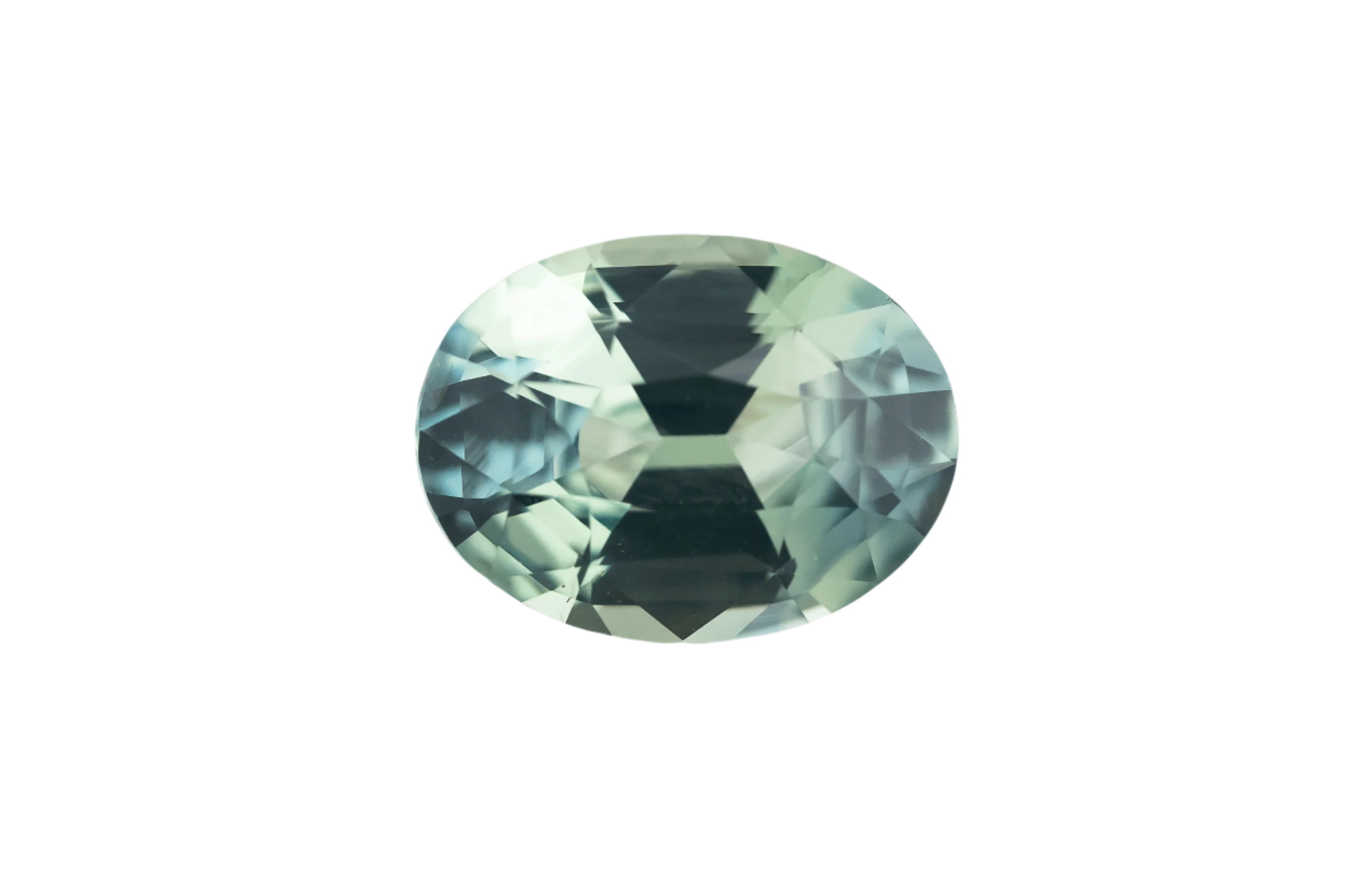 1.56 CT Oval Cut Teal Sapphire - Lavender Creek Gems 