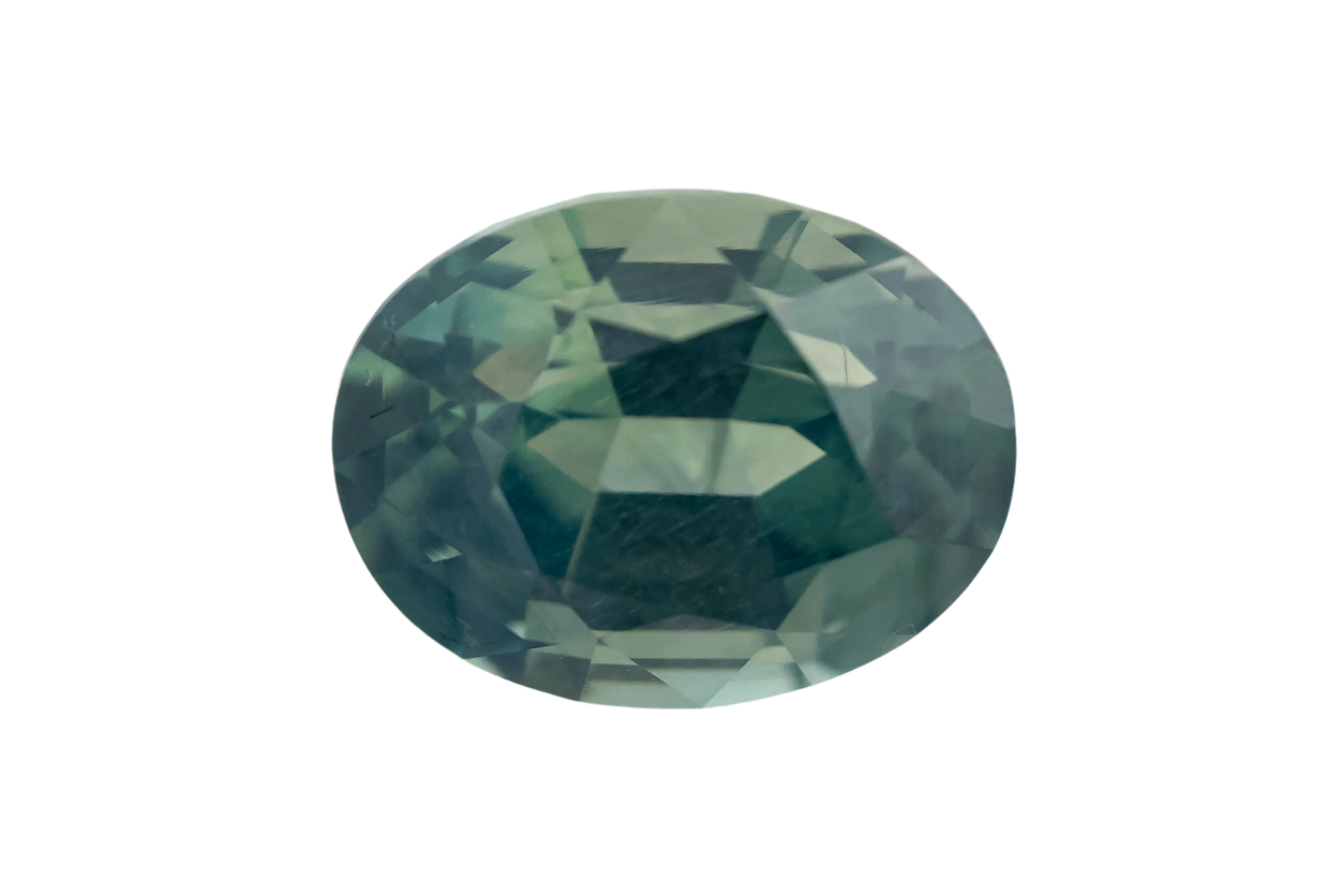 2.06 CT Oval Cut Teal Sapphire - Lavender Creek Gems 