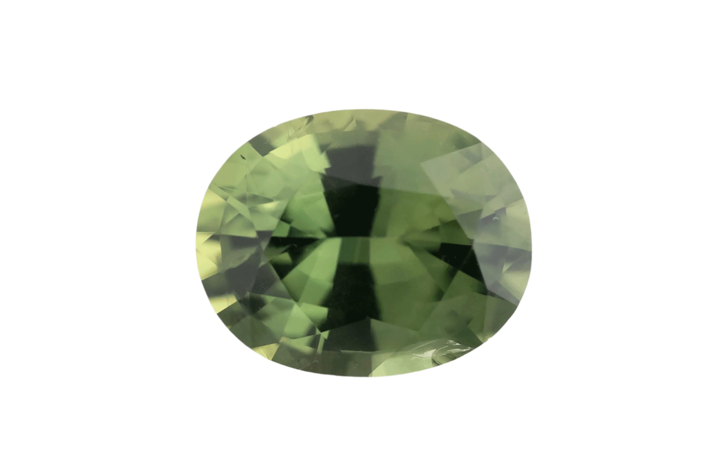 1 CT Oval Cut Green Sapphire - Lavender Creek Gems 