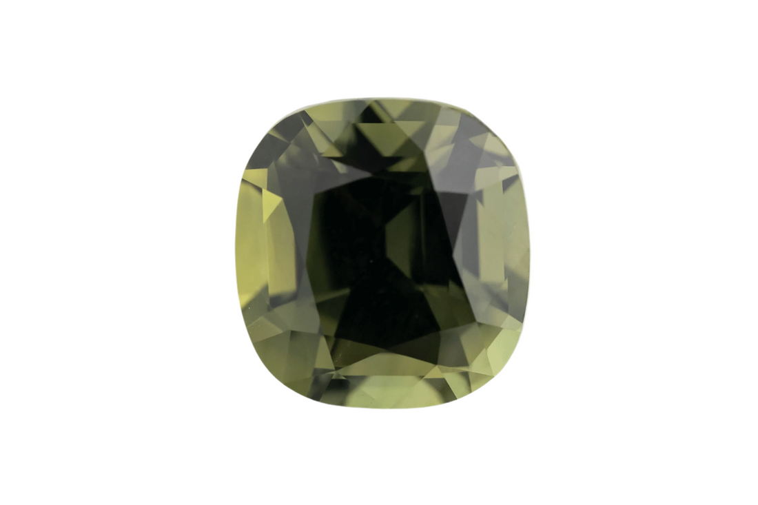 6.2 CT Cushion Cut Green Sapphire - Lavender Creek Gems