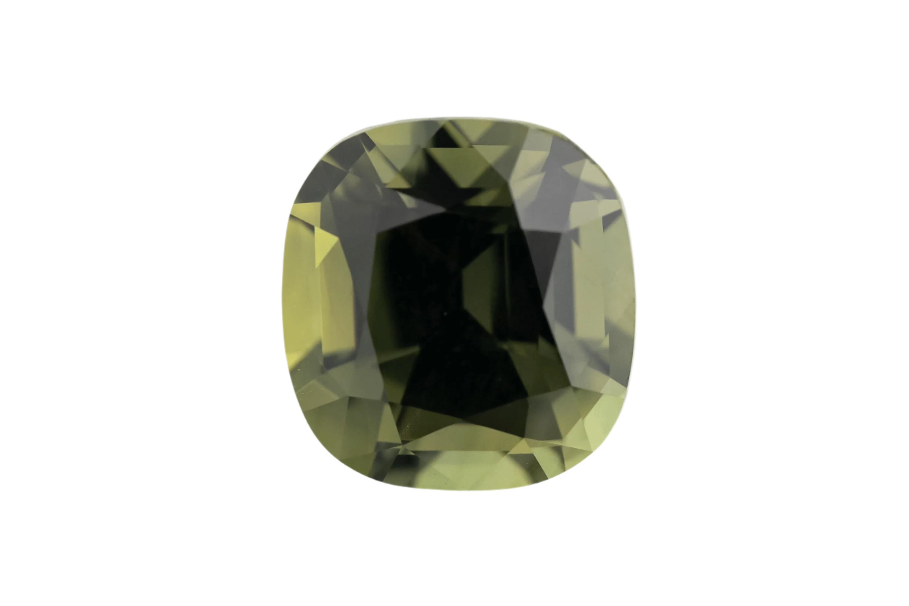 6.2 CT Cushion Cut Green Sapphire - Lavender Creek Gems 