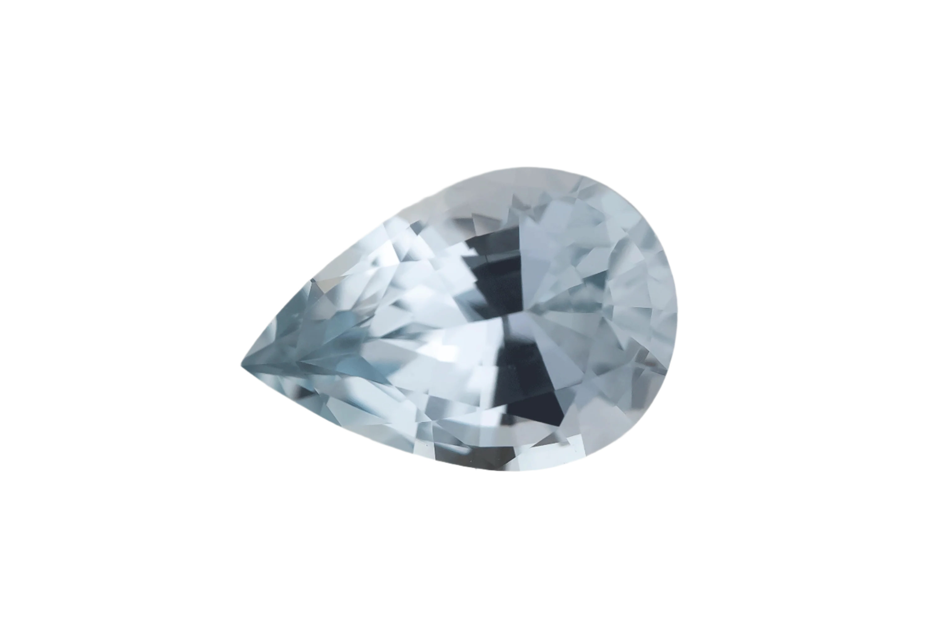 1.26 CT Pear Cut Light Blue Sapphire - Lavender Creek Gems 